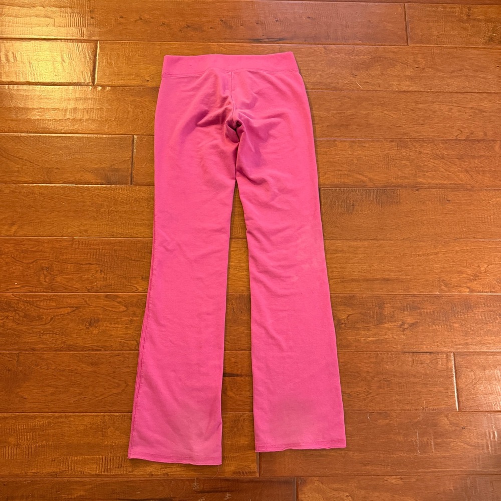 Aeropostale Sweatpants Womens XS Pink NYC Aero 1987 Graphic Flare Leg Y2K Lounge - Picture 2 of 8
